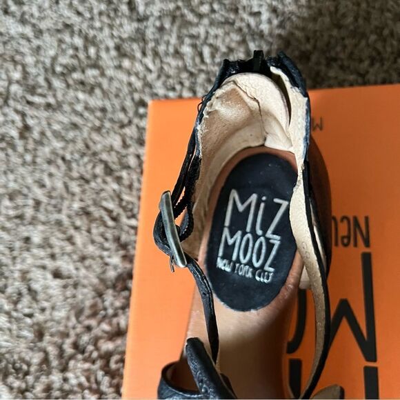 Miz Mooz Leather Wide Width Heeled Sandals - Picture 10 of 16